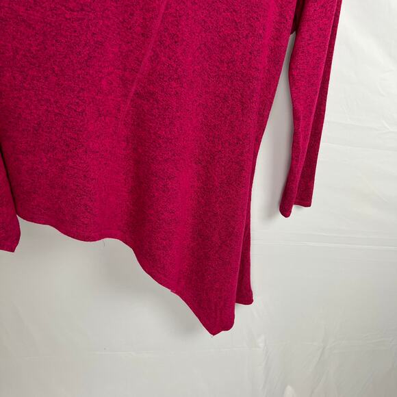 Cozy Cabincore Pink Fuchsia Cowl Neck Romantic Casual Tunic Top Livi Women 18/20 - Picture 7 of 12